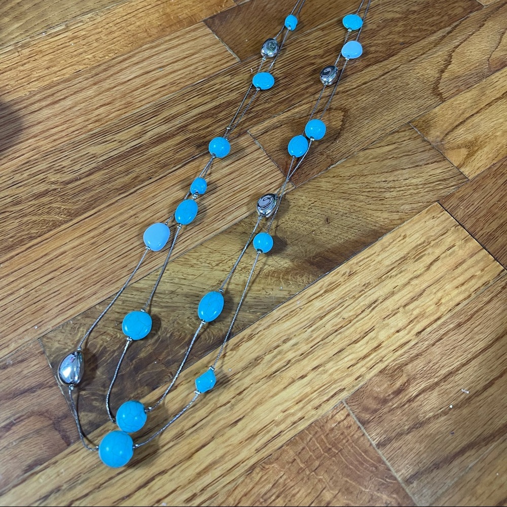 Adorbs Turquoise Look Statement Necklace